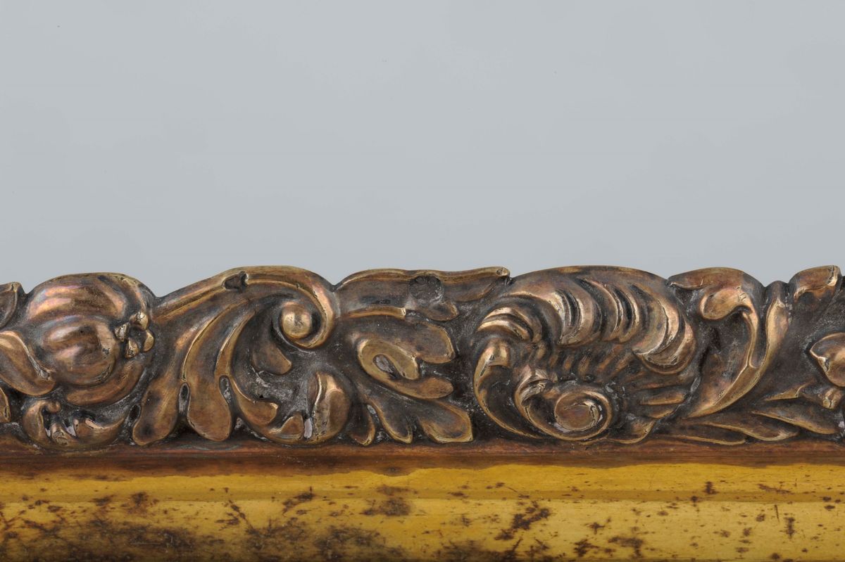 Vassoio Rettangolare in Argento Fuso, Sbalzato e Dorato, Punzoni di Torino in Uso dal 1824 al 187...