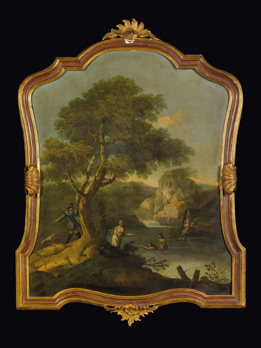 Scuola Lombarda del XVIII Secolopaesaggi con Figure