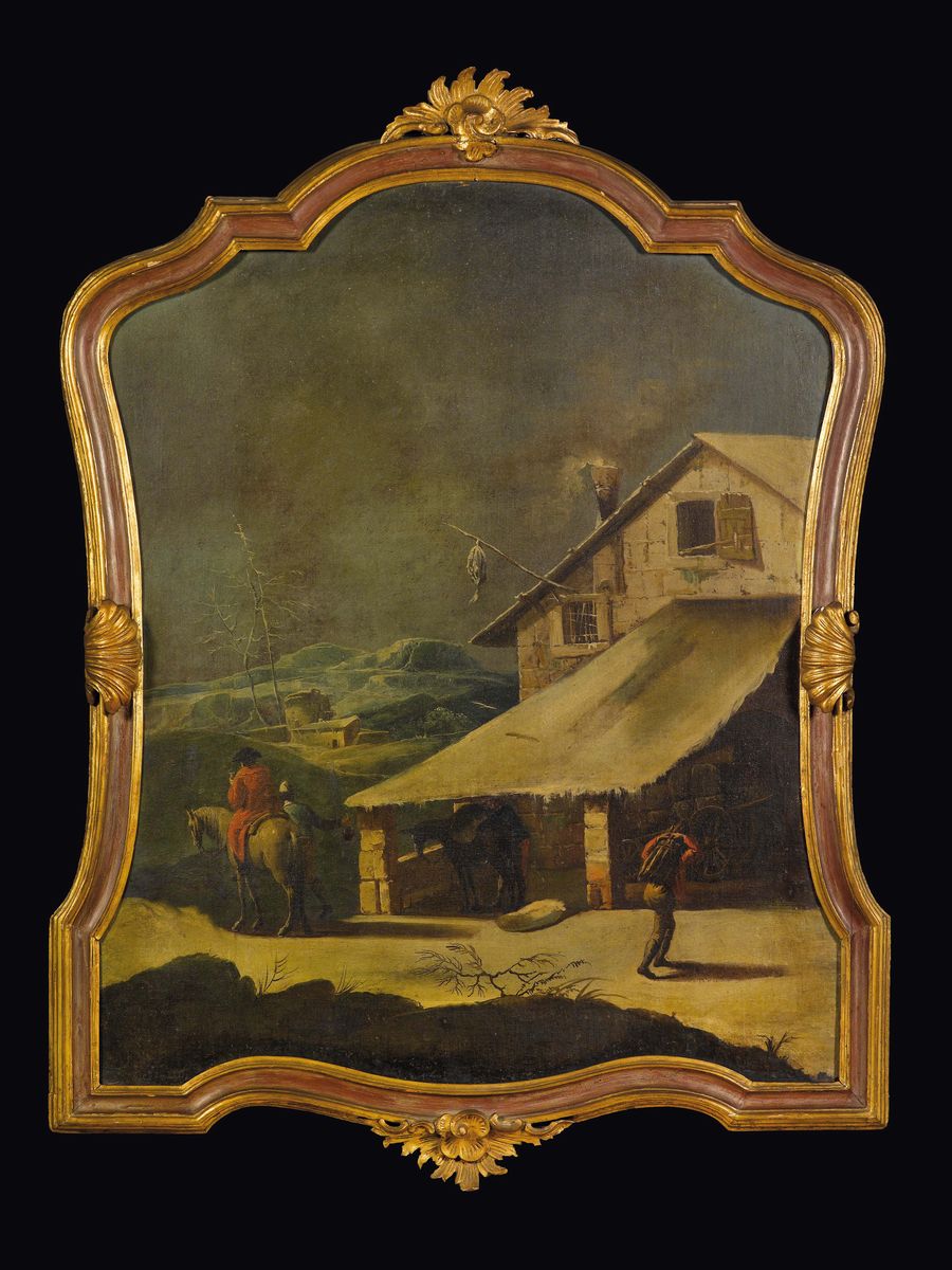 Scuola Lombarda del XVIII Secolopaesaggi con Figure