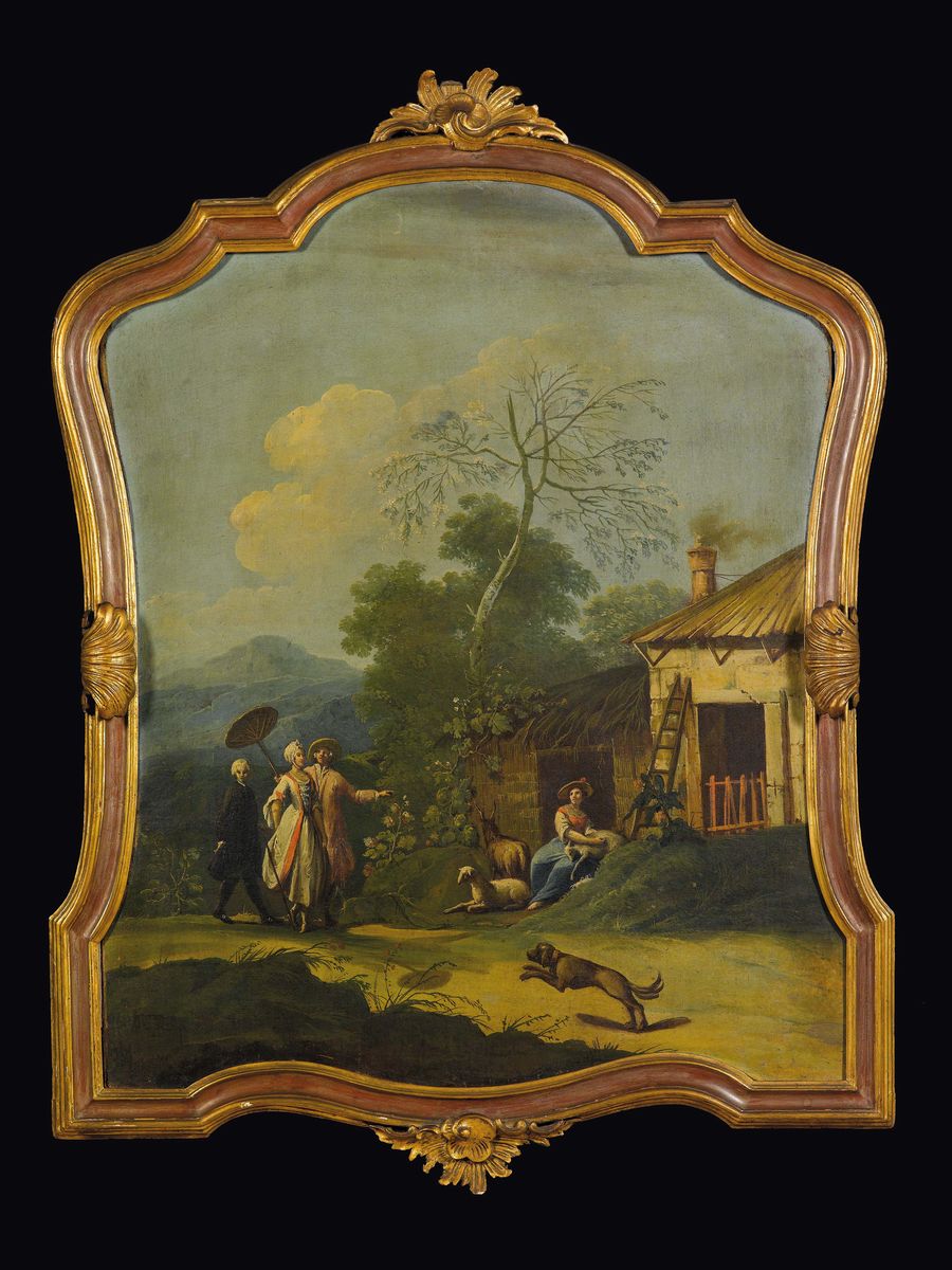 Scuola Lombarda del XVIII Secolopaesaggi con Figure