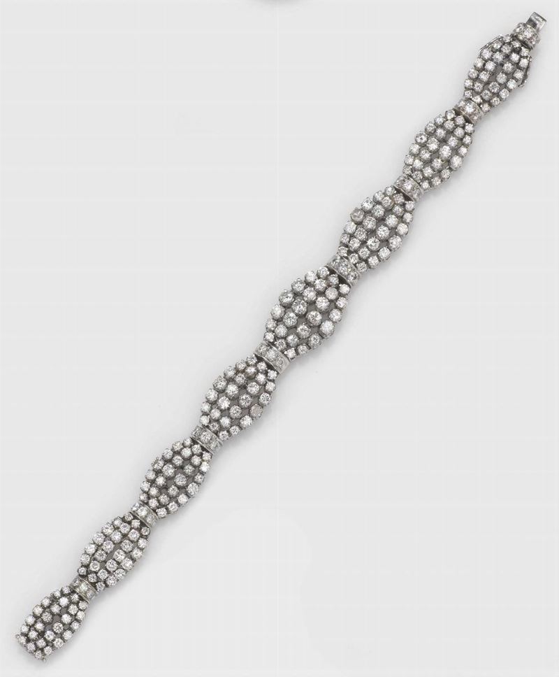 Bracciale con diamanti  - Asta Fine Jewels - II - Cambi Casa d'Aste