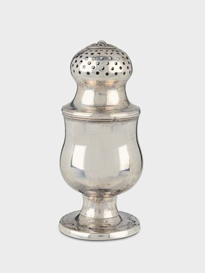 Spargizucchero in Argento Sbalzato, Bollo Dell'argentiere Jorgen Nielsen, Danimarca XIX Secolo