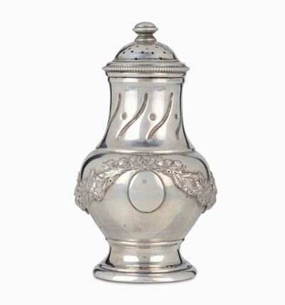 Spargizucchero in Argento Sbalzato e Cesellato, Norvegia 1892