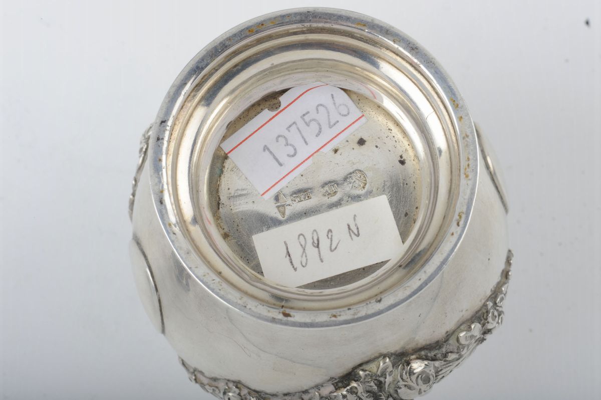 Spargizucchero in Argento Sbalzato e Cesellato, Norvegia 1892
