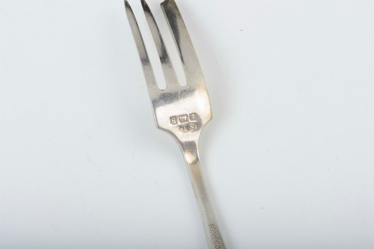Sei Piccole Forchette in Argento da Dessert Dentro Scatola
