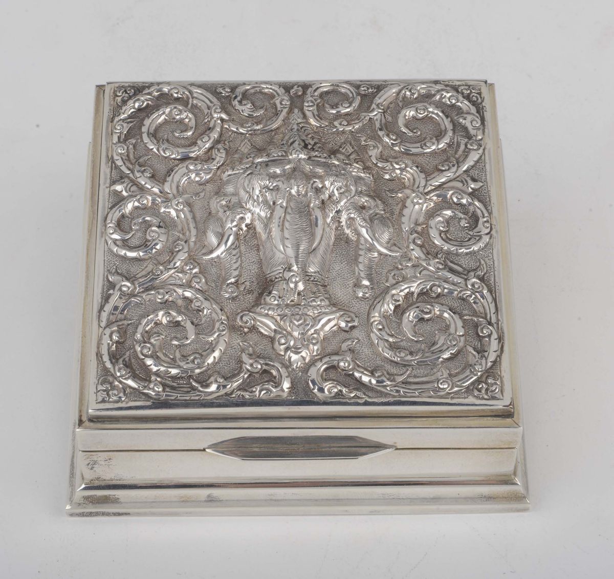 Scatola da Scrivania Sterling e Tampone da Scrivania, XX Secolo