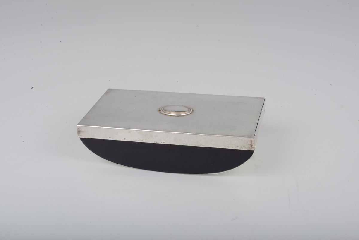 Scatola da Scrivania Sterling e Tampone da Scrivania, XX Secolo