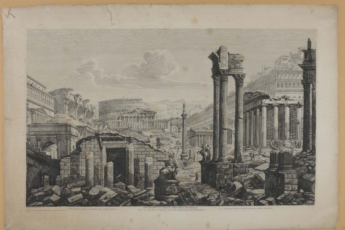 Luigi Rossini (1790-1857)vedute di Roma