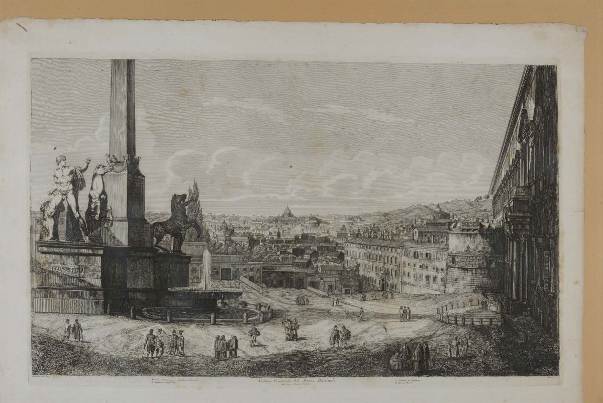 Luigi Rossini (1790-1857)vedute di Roma