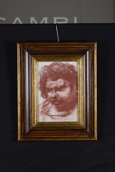 Pietro Annigoni (1910-1988)volto Virile