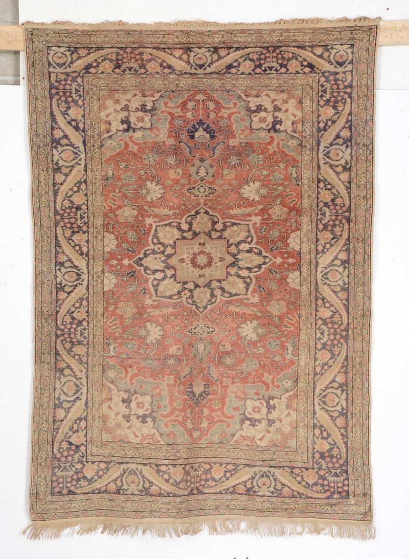 Tappeto anatolico Panderma prima meta XX secolo  - Auction Furnishings from the mansions of the Ercole Marelli heirs and other property - Cambi Casa d'Aste