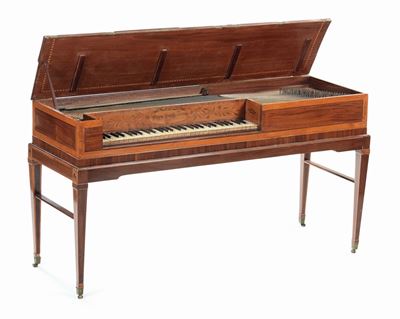 Fortepiano in Mogano Firmato George Garka, Inghilterra, Londra, 1796