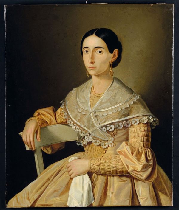Anonimo del XIX Secolo Ritratto di nobildonna