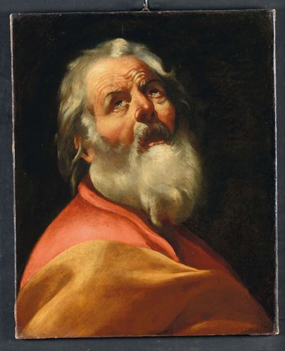 Scuola del XVII Secoloritratto di Santo (pietro?)