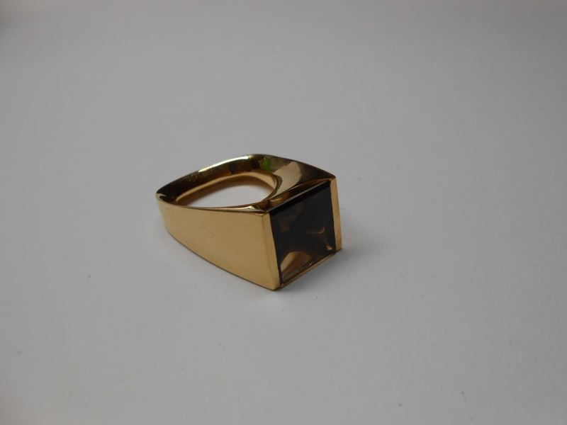 Hermes. A citrine and gold ring  - Auction Fine Jewels - II - Cambi Casa d'Aste