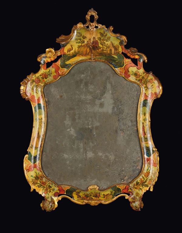 Specchiera da tavolo sagomata, Veneto, metà XVIII secolo