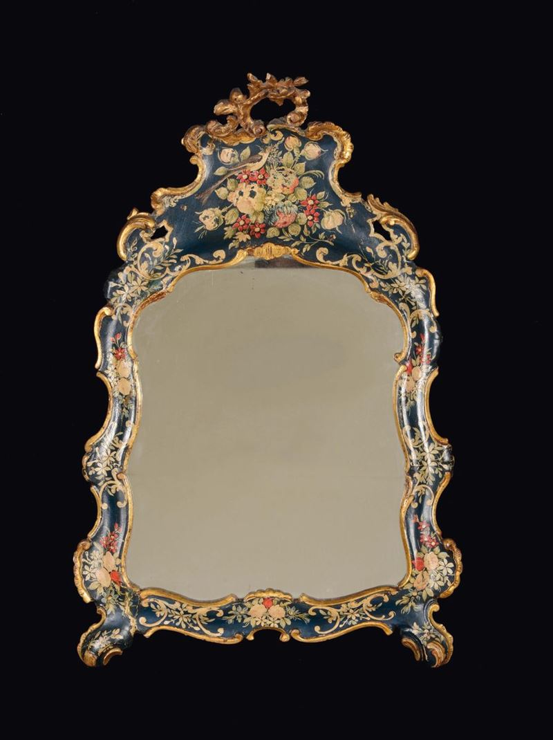 Specchiera da tavolo sagomata, Venezia, metà XVIII secolo  - Asta Mario Panzano Antiquario - Cambi Casa d'Aste
