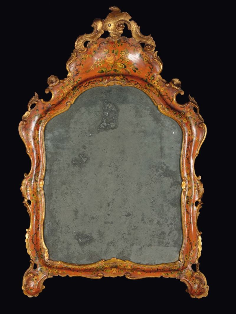 Specchiera da tavolo sagomata, Venezia, XVIII secolo  - Asta Mario Panzano Antiquario - Cambi Casa d'Aste