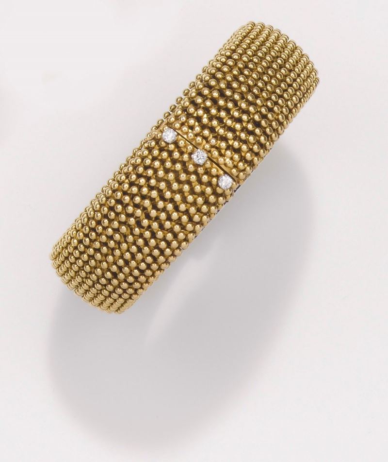 A diamond and gold bracelet  - Auction Jewels - II - Cambi Casa d'Aste