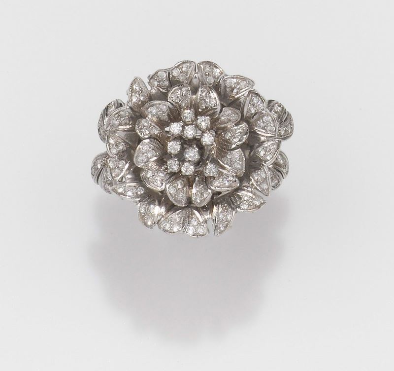 A diamond and gold ring  - Auction Fine Jewels - II - Cambi Casa d'Aste