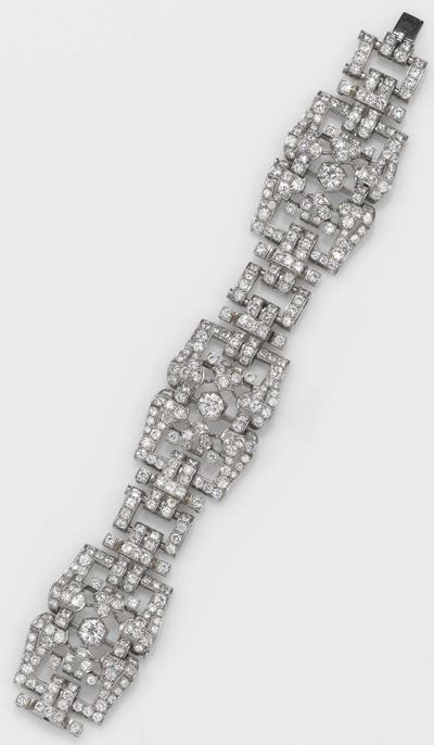 Chiappe, Bracciale con Diamanti di Vecchio Taglio