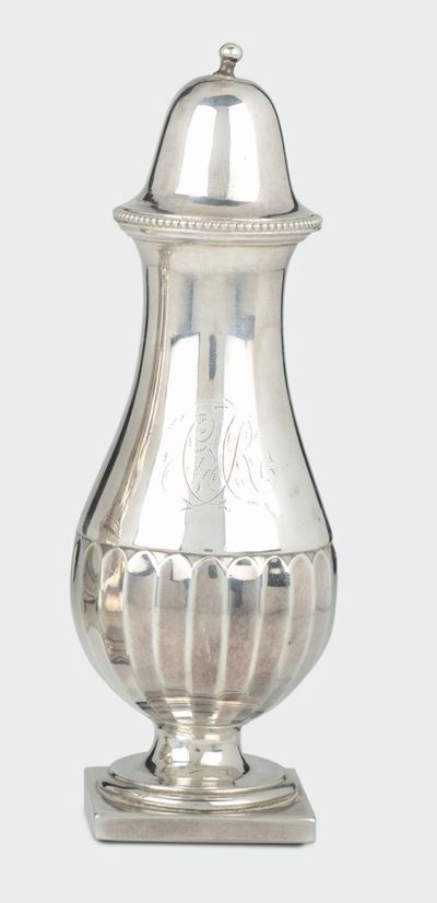 Contenitore in Argento Sbalzato, Argentieri Abram Peterson & Peter Podie, Londra 1783