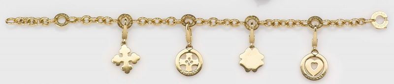 Bulgari. A gold charm bracelet  - Auction Fine Jewels - II - Cambi Casa d'Aste