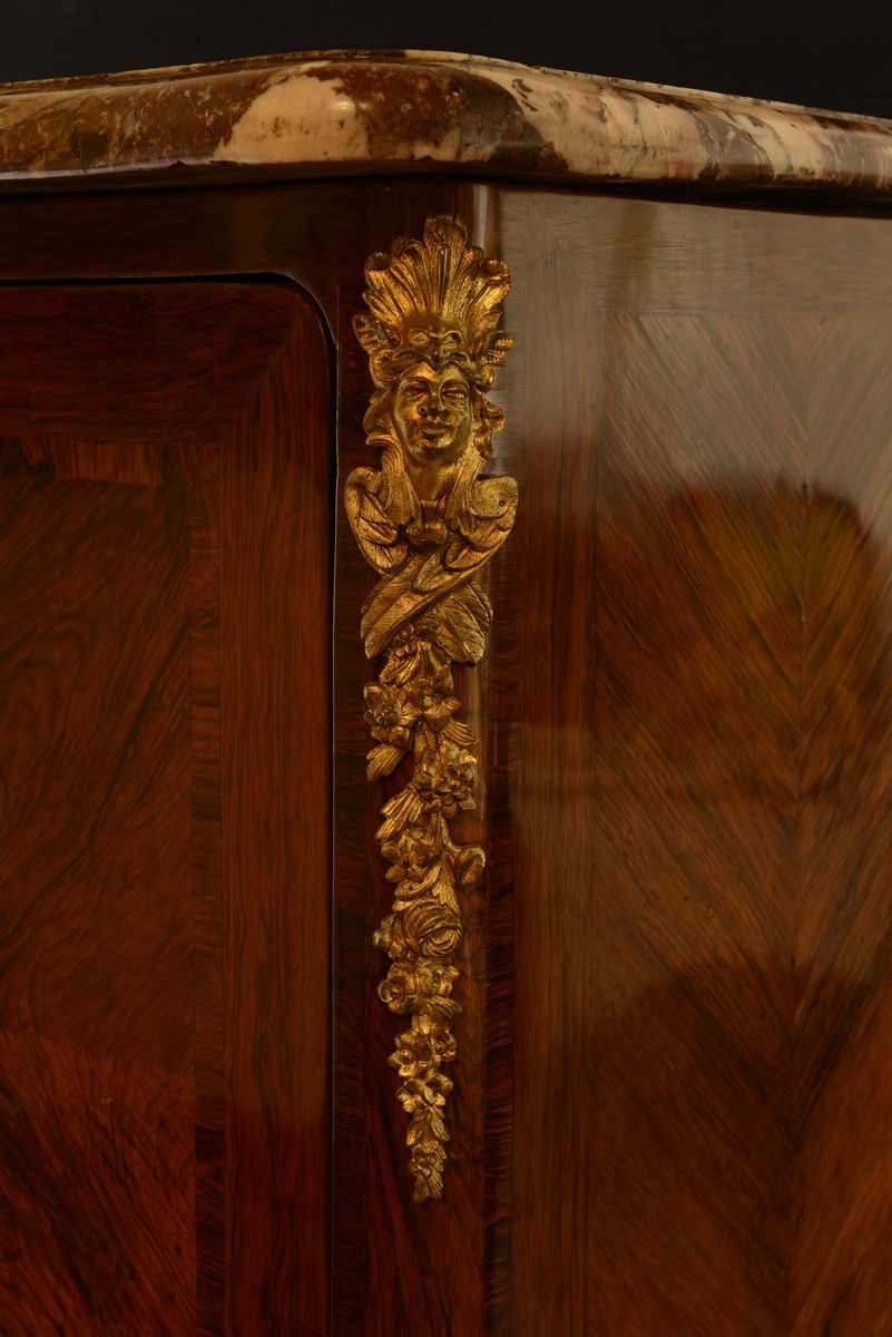 Secretaire Luigi XV Lastronato in Palissandro, Francia, Metà XVIII Secolo