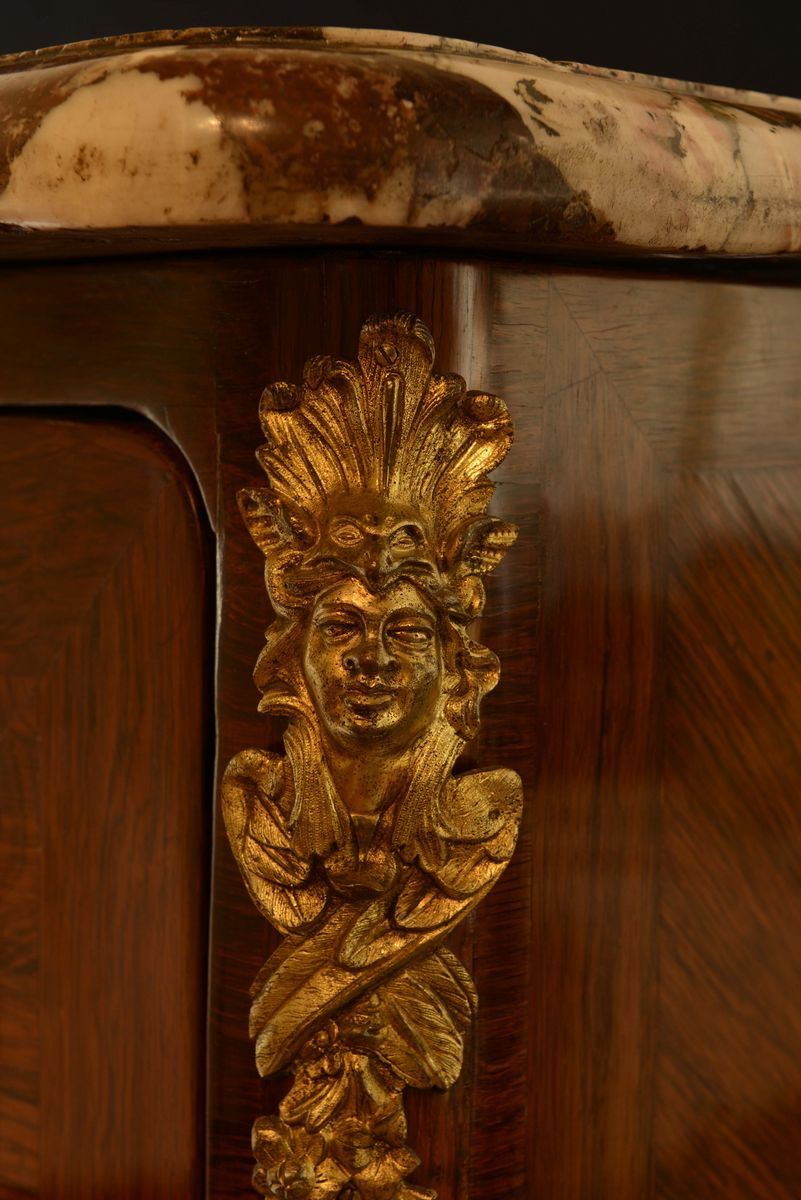 Secretaire Luigi XV Lastronato in Palissandro, Francia, Metà XVIII Secolo