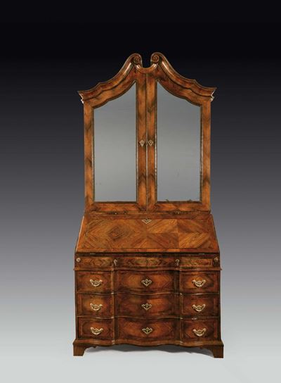 Trumeau Lastronato in Palissandro con Filettature in Bois De Rose, Genova, 1740 Circa