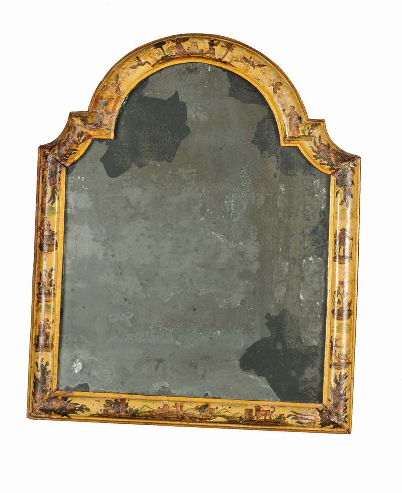 Specchiera da tavolo rettangolare, Genova o Veneto, prima metà del XVIII secolo  - Asta Mario Panzano Antiquario - Cambi Casa d'Aste