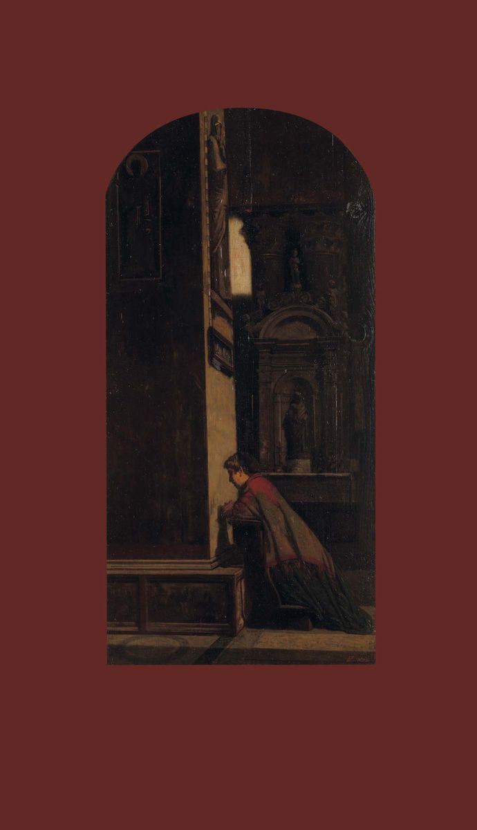 Federico Zandomeneghi (1841-1917) Figura in preghiera  - Asta Fine Art Selection - Cambi Casa d'Aste