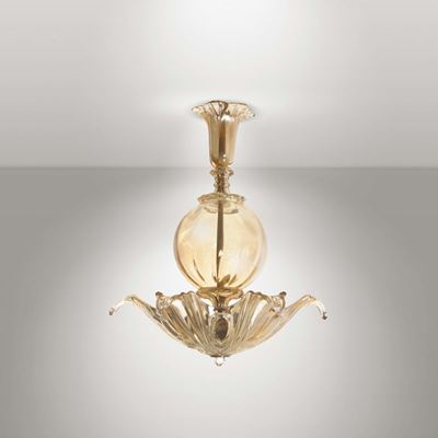 Lampada da Sospensione in Vetro di Murano.