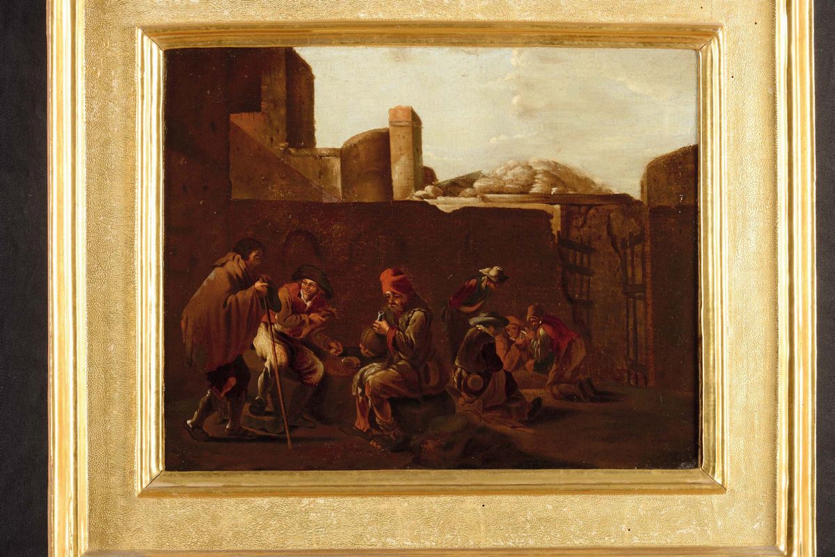 Pieter Jacobsz Van Laer Detto il Bamboccio (christened 1599 - Haarlem 1642 Circa), Seguace Discen...