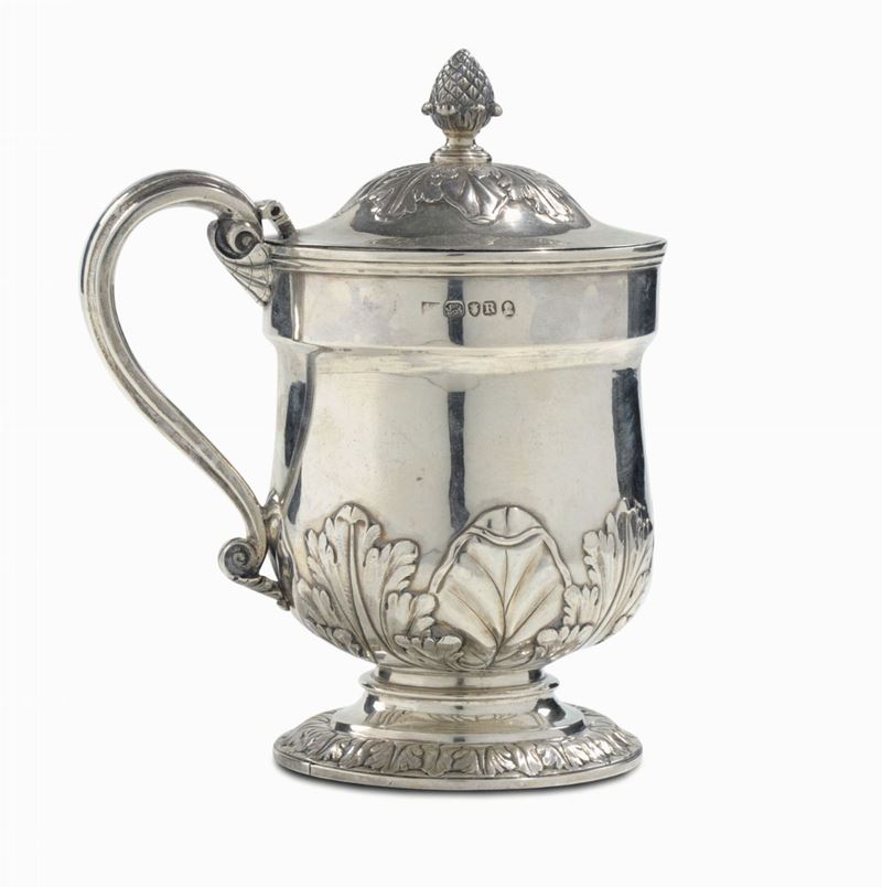 Boccale con coperchio in argento, Londra 1812  - Asta Argenti da Collezione - Cambi Casa d'Aste