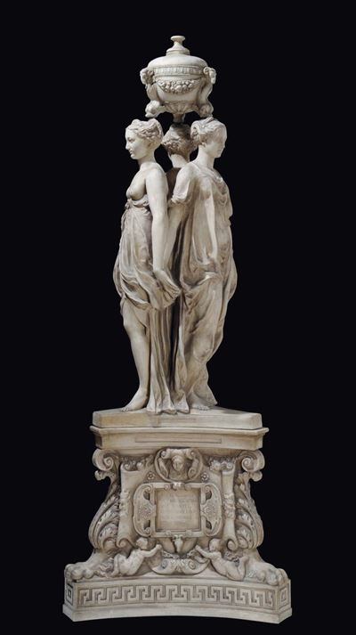 Calco in Gesso Raffigurante il Monumento del Cuore di Enrico II, Arte Italiana o Francese, Second...