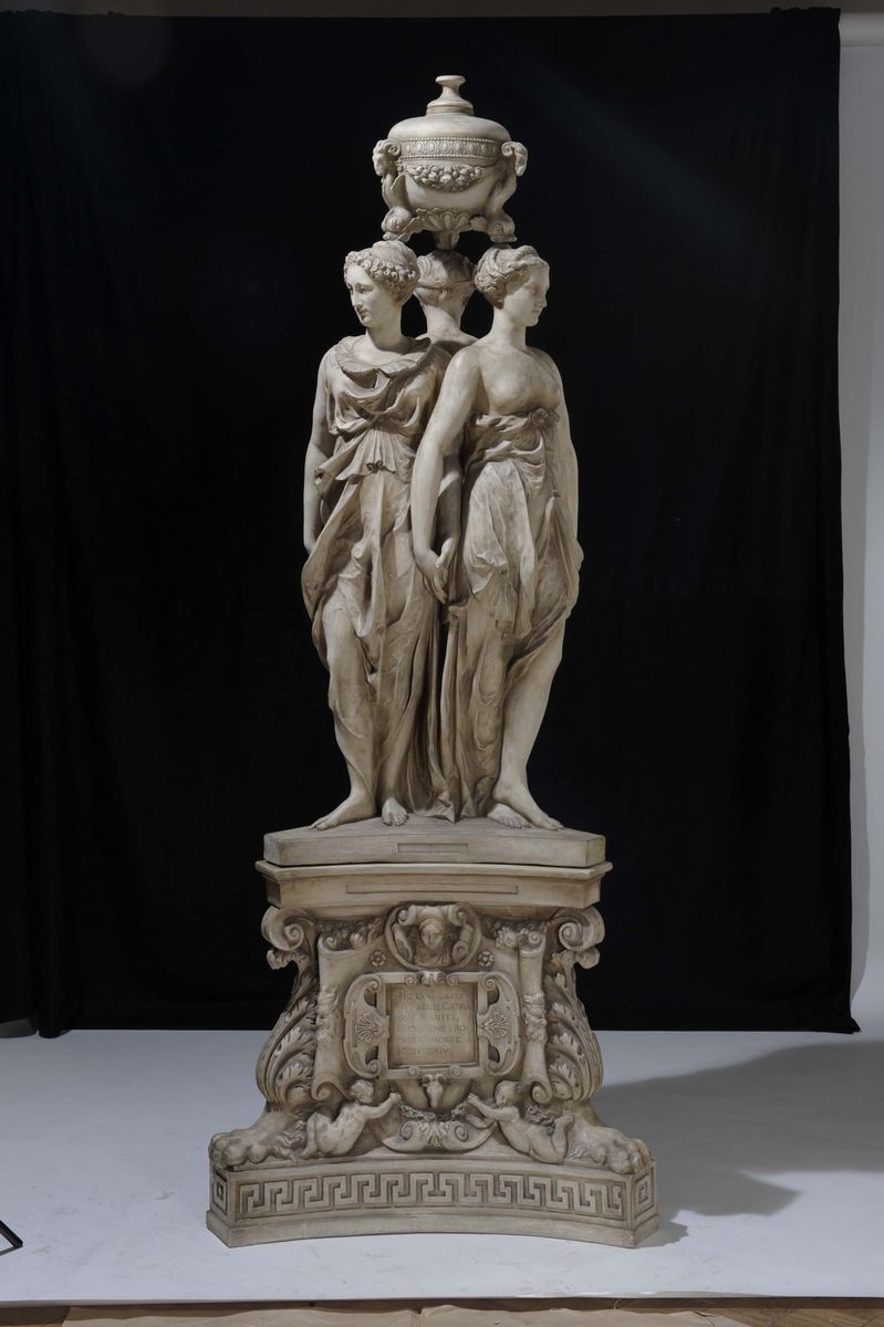 Calco in Gesso Raffigurante il Monumento del Cuore di Enrico II, Arte Italiana o Francese, Second...