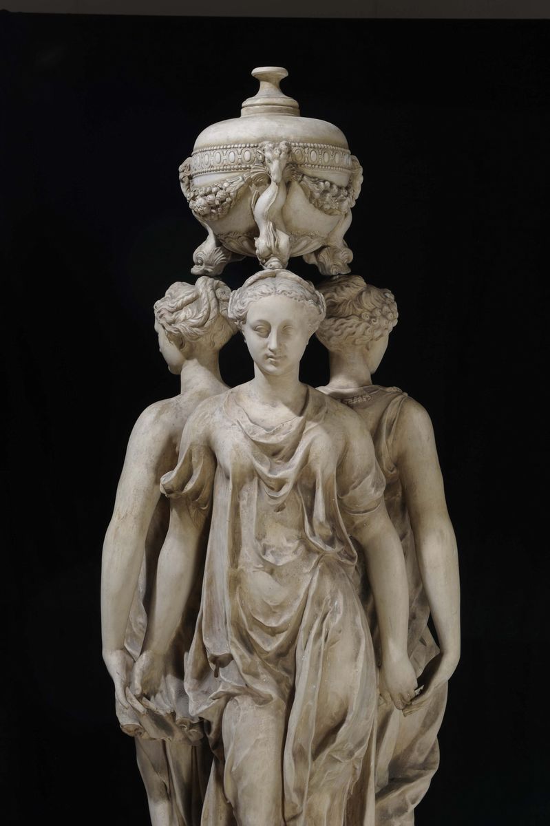 Calco in Gesso Raffigurante il Monumento del Cuore di Enrico II, Arte Italiana o Francese, Second...