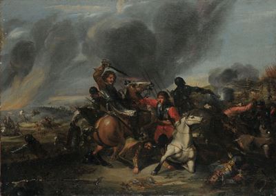 Scuola Romana del XVIII Secolobattaglia