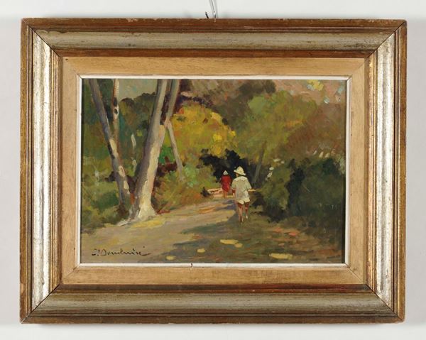 C. Domenici, a firma di Figure nel bosco