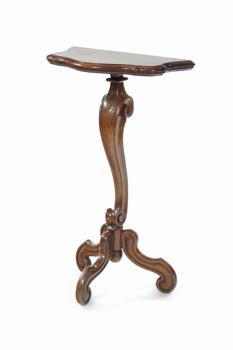 Console in legno ad una gamba  - Asta Arredi dalle dimore degli eredi Ercole Marelli e altre provenienze - Cambi Casa d'Aste