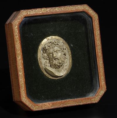Cameo Incorniciato Raffigurante Bacco, XX Secolo