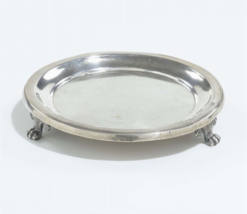 Piccola alzatina in argento, XIX secolo  - Asta Asta a Tempo Antiquariato - Cambi Casa d'Aste