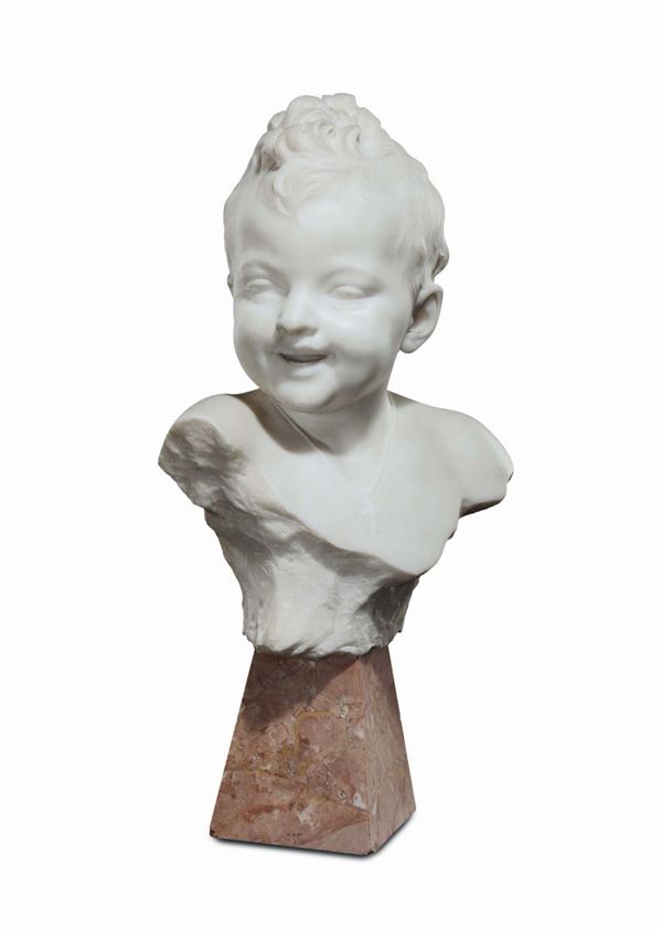 Scultore del XX secolo Busto di bambino
