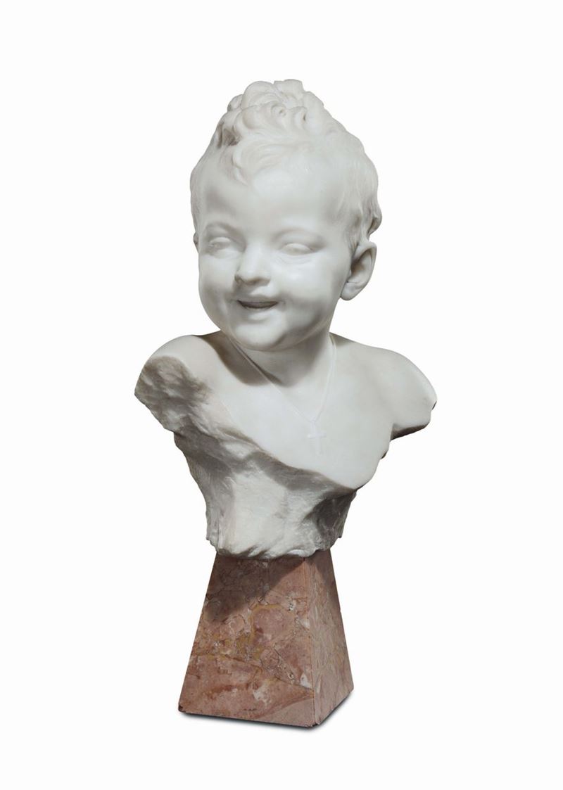 Scultore del XX secolo Busto di bambino  - Asta Arredi dalle dimore degli eredi Ercole Marelli e altre provenienze - Cambi Casa d'Aste