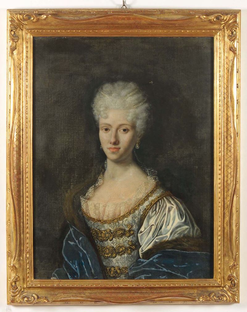 Scuola Lombarda del XVIII secolo Ritratto di dama  - Asta Fine Art Selection - Cambi Casa d'Aste