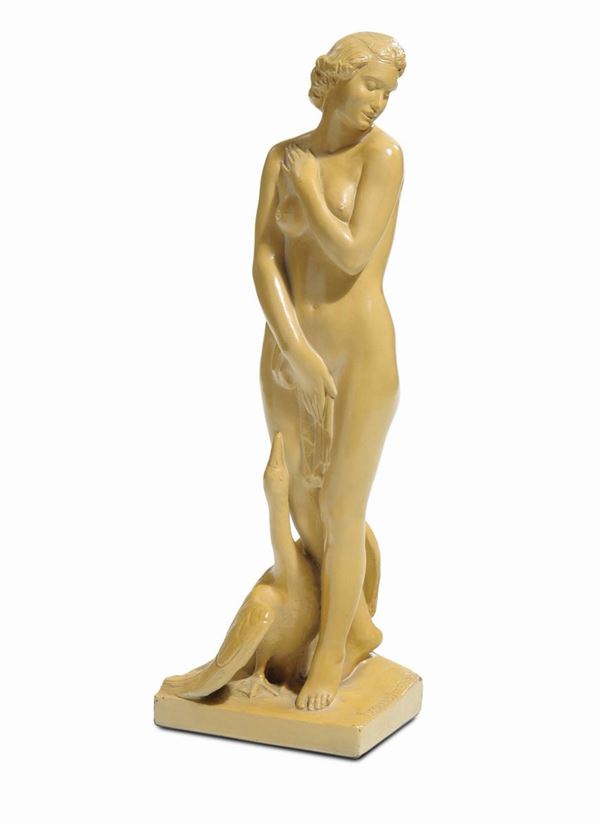 Riccardo Piter (1899-dopo il 1945) Leda e il cigno