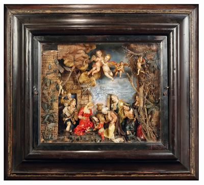 Natività Italia Centro - Meridionale, XVIII Secolo Cere Policrome
