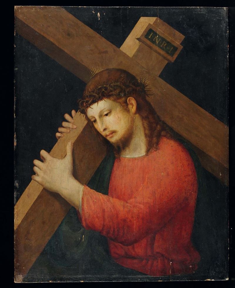 Scuola Tedesca del XVI secolo Cristo porta la croce  - Auction Fine Art Selection - Cambi Casa d'Aste