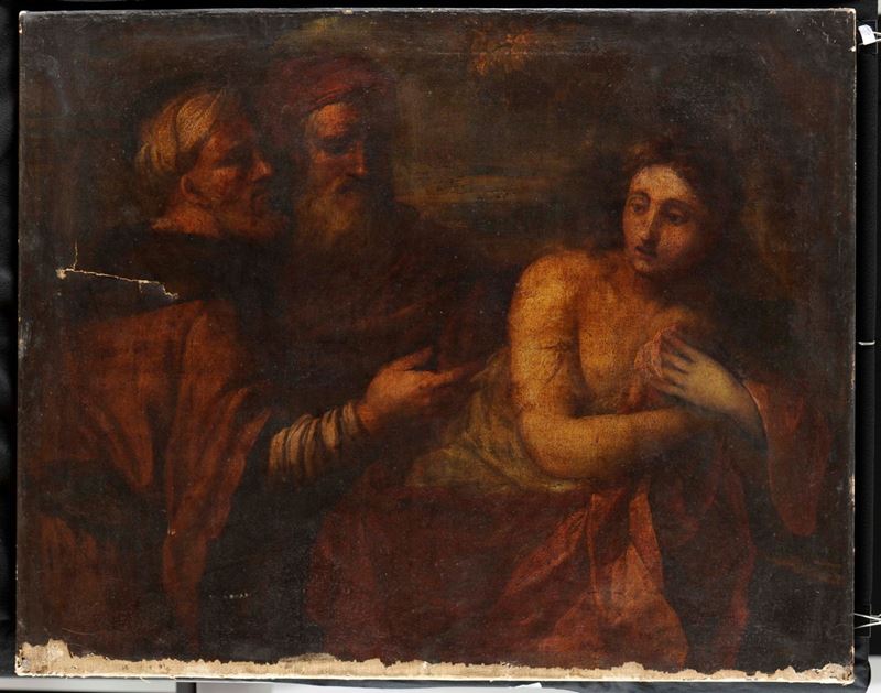 Scuola del XVIII secolo Susanna e i vecchioni  - Auction Furnishings from the mansions of the Ercole Marelli heirs and other property - Cambi Casa d'Aste